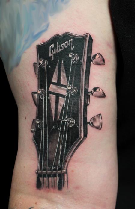 Tattoos - GIBSON GUITAR HEAD - 101194
